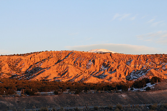 Sunset Reflection on the Mountains